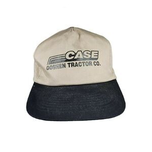 Vintage Case Tractor Equipment Goshen Indiana Hat Farm SnapBack trucker cap